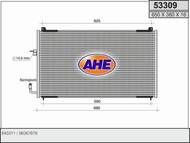 AHE 53309 Радиатор кондиционера (Конденсатор) 53309: Отличная цена - Купить в Польше на 2407.PL!