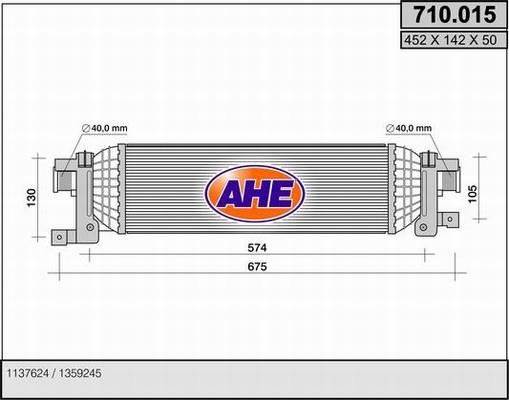 AHE 710.015 Інтеркулер 710015: Приваблива ціна - Купити у Польщі на 2407.PL!