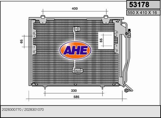 AHE 53178 Радиатор кондиционера (Конденсатор) 53178: Отличная цена - Купить в Польше на 2407.PL!