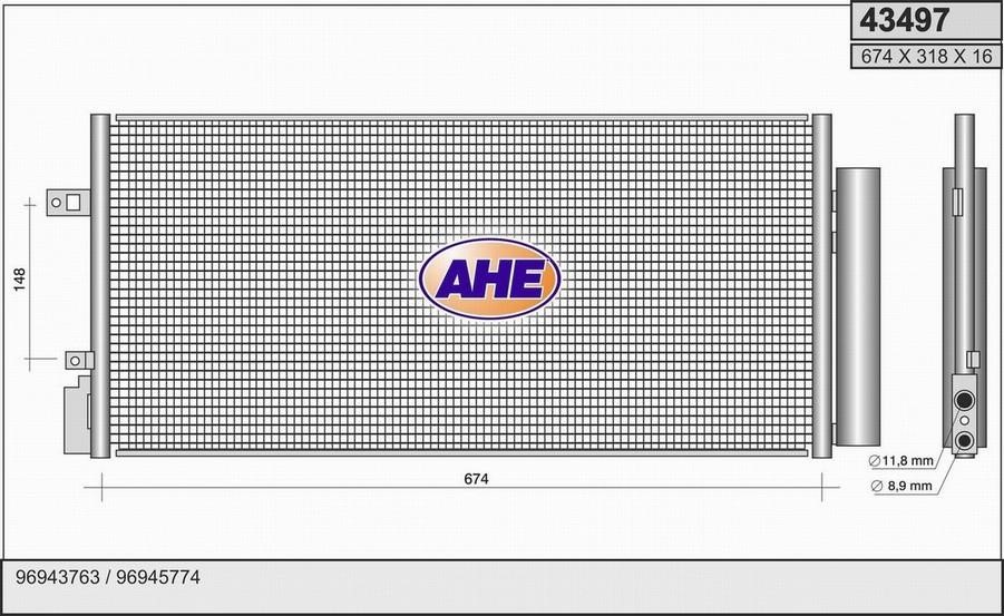 AHE 43497 Moduł chłodzący 43497: Atrakcyjna cena w Polsce na 2407.PL - Zamów teraz!