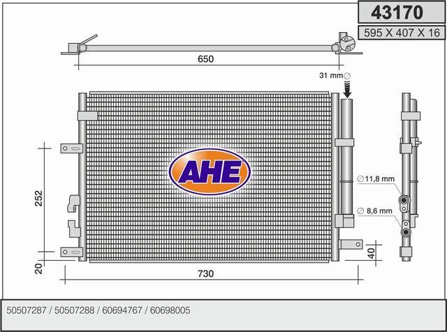 AHE 43170 Cooler Module 43170: Buy near me in Poland at 2407.PL - Good price!