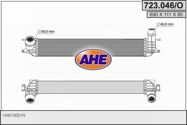 AHE 723.046/O Intercooler, charger 723046O: Buy near me in Poland at 2407.PL - Good price!