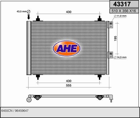 AHE 43317 Cooler Module 43317: Buy near me in Poland at 2407.PL - Good price!