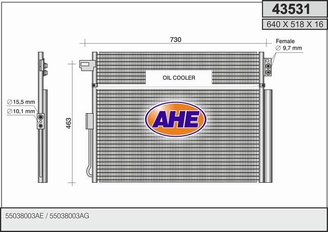 AHE 43531 Cooler Module 43531: Buy near me in Poland at 2407.PL - Good price!