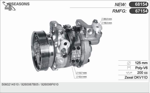 AHE 67154 Kompressor klimaanlage 67154: Kaufen Sie zu einem guten Preis in Polen bei 2407.PL!