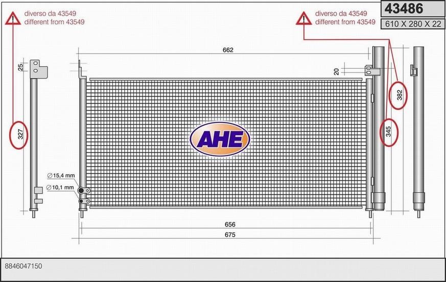 AHE 43486 Cooler Module 43486: Buy near me in Poland at 2407.PL - Good price!
