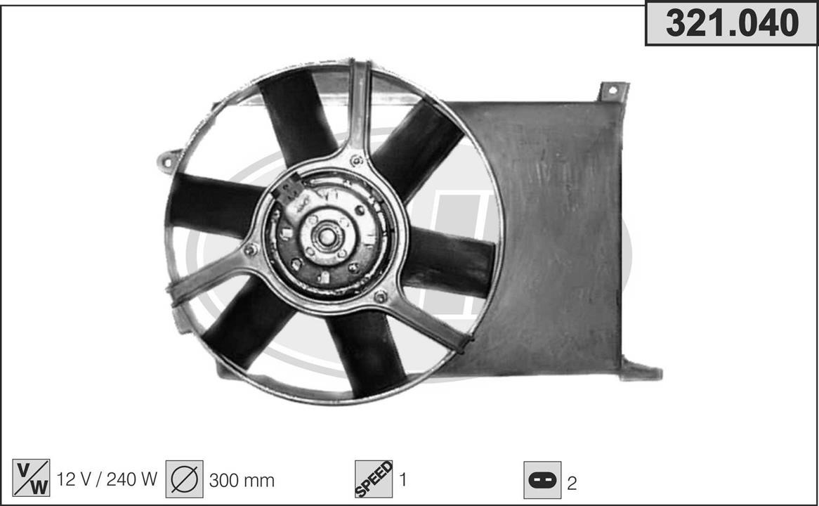 AHE 321.040 Fan, radiator 321040: Buy near me in Poland at 2407.PL - Good price!