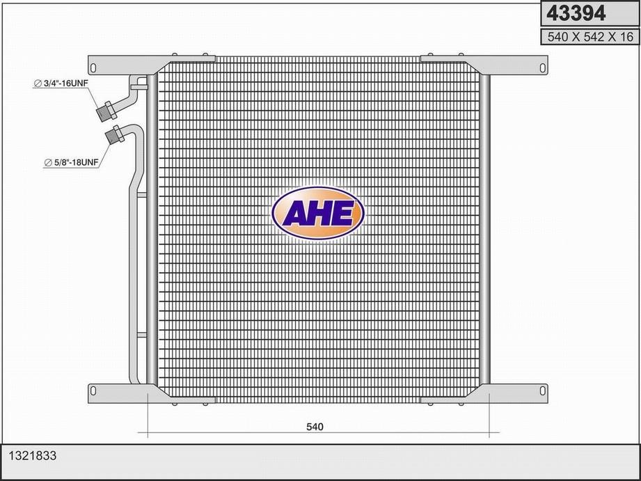 AHE 43394 Радиатор кондиционера (Конденсатор) 43394: Отличная цена - Купить в Польше на 2407.PL!