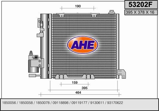 AHE 53202F Радиатор кондиционера (Конденсатор) 53202F: Отличная цена - Купить в Польше на 2407.PL!