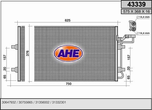 AHE 43339 Cooler Module 43339: Buy near me in Poland at 2407.PL - Good price!