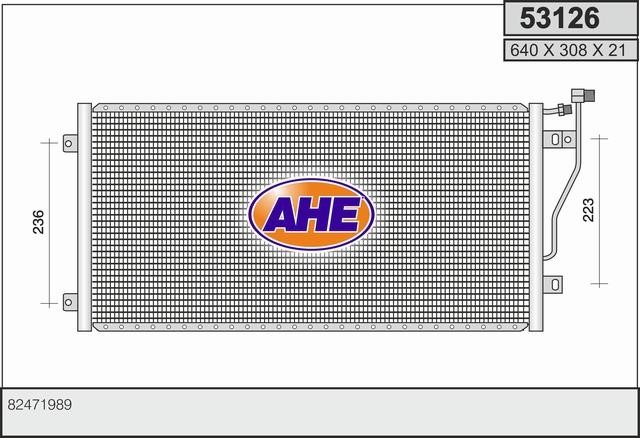 AHE 53126 Радиатор кондиционера (Конденсатор) 53126: Отличная цена - Купить в Польше на 2407.PL!