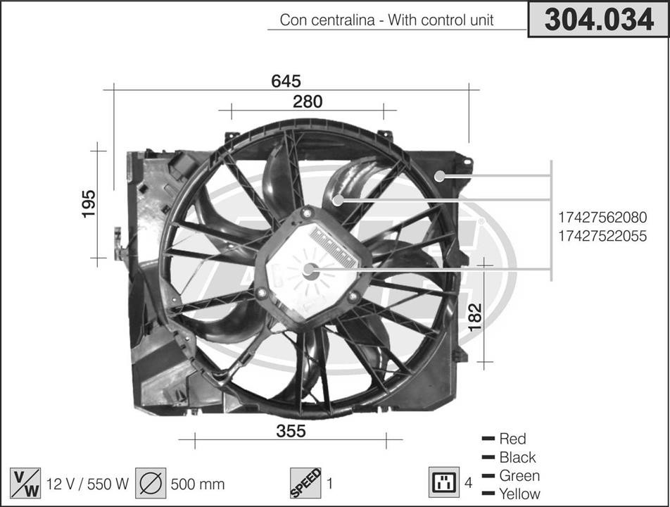 AHE 304.034 Fan 304034: Dobra cena w Polsce na 2407.PL - Kup Teraz!