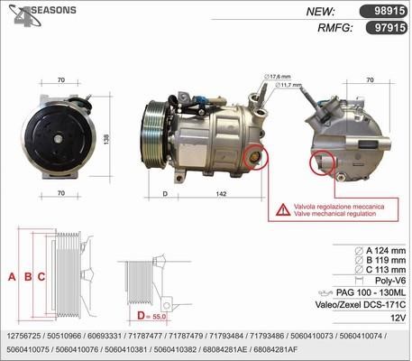 AHE 98915 Compressor, air conditioning 98915: Buy near me at 2407.PL in Poland at an Affordable price!
