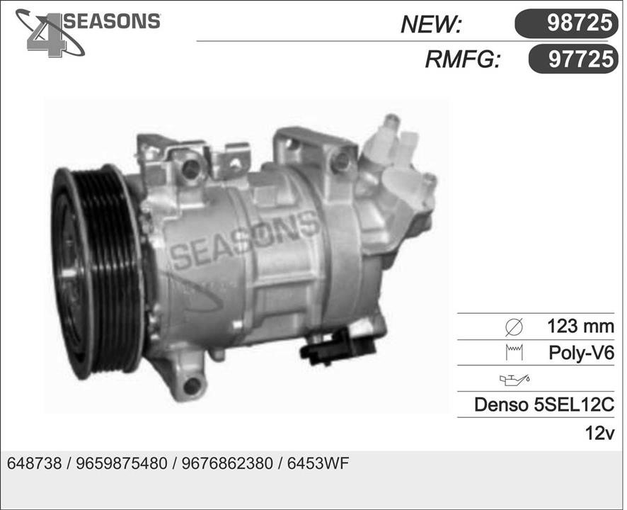 AHE 97725 Compressor, air conditioning 97725: Buy near me in Poland at 2407.PL - Good price!