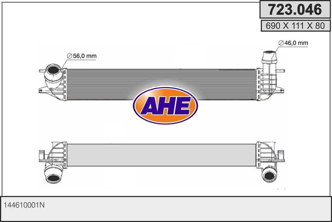 AHE 723.046 Intercooler, charger 723046: Buy near me in Poland at 2407.PL - Good price!