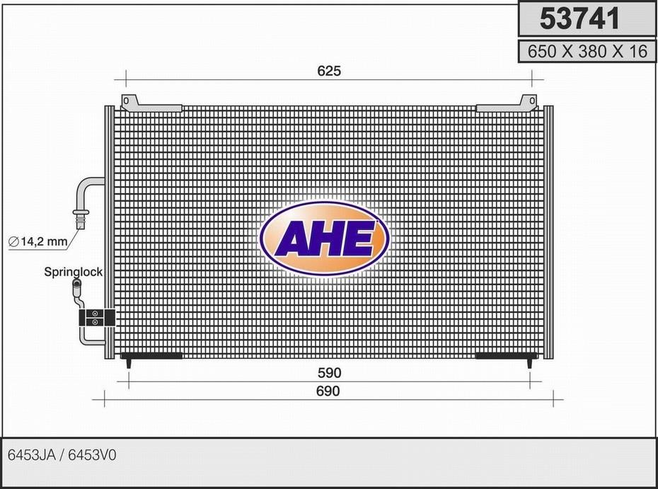 AHE 53741 Радиатор кондиционера (Конденсатор) 53741: Отличная цена - Купить в Польше на 2407.PL!