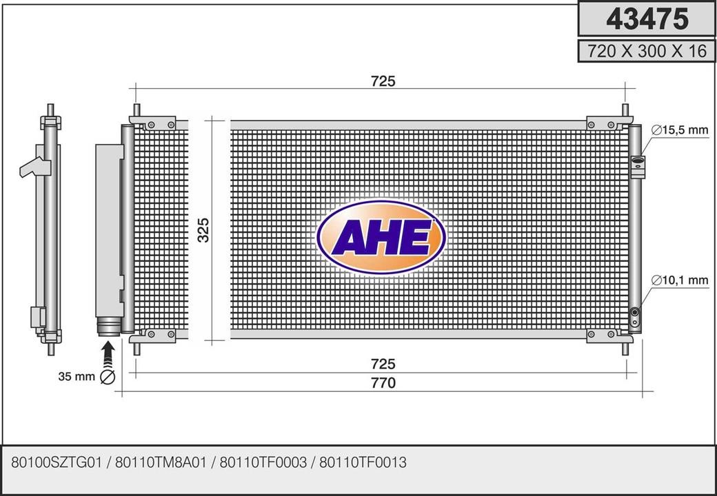 AHE 43475 Cooler Module 43475: Buy near me in Poland at 2407.PL - Good price!