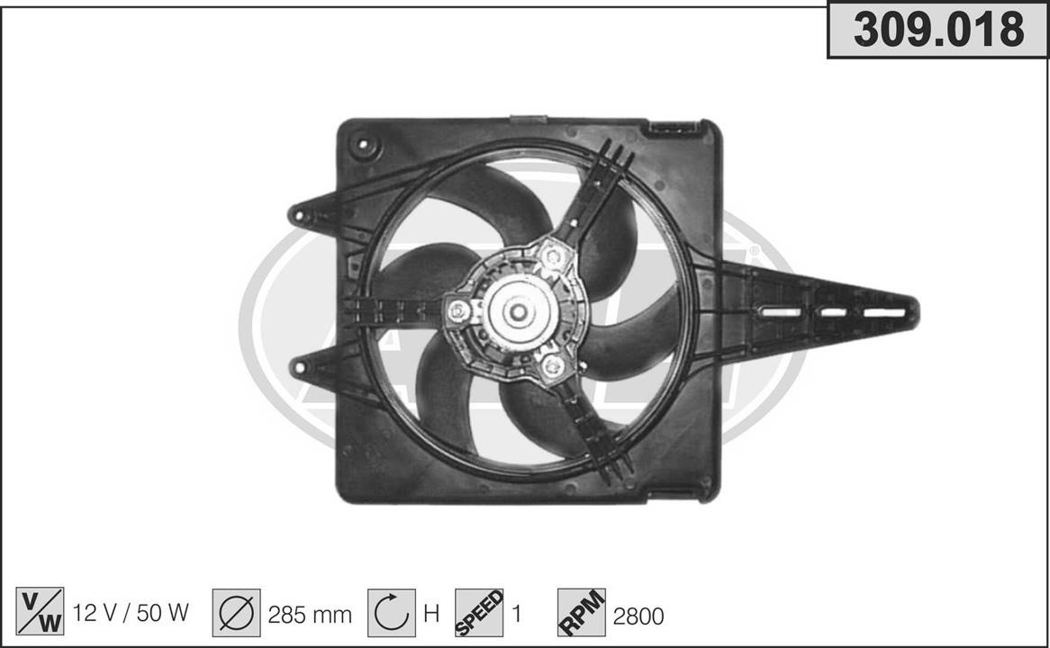 AHE 309.018 Fan, radiator 309018: Buy near me in Poland at 2407.PL - Good price!