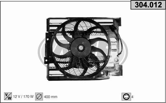 AHE 304.012 Fan, radiator 304012: Buy near me in Poland at 2407.PL - Good price!