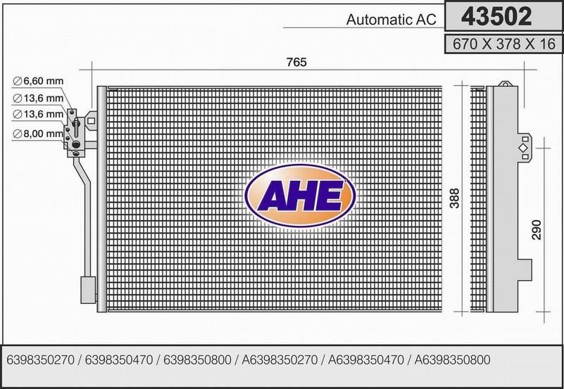 AHE 43502 Cooler Module 43502: Buy near me in Poland at 2407.PL - Good price!