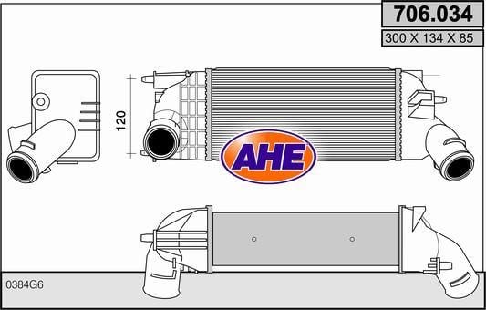 AHE 706.034 Intercooler, charger 706034: Buy near me in Poland at 2407.PL - Good price!