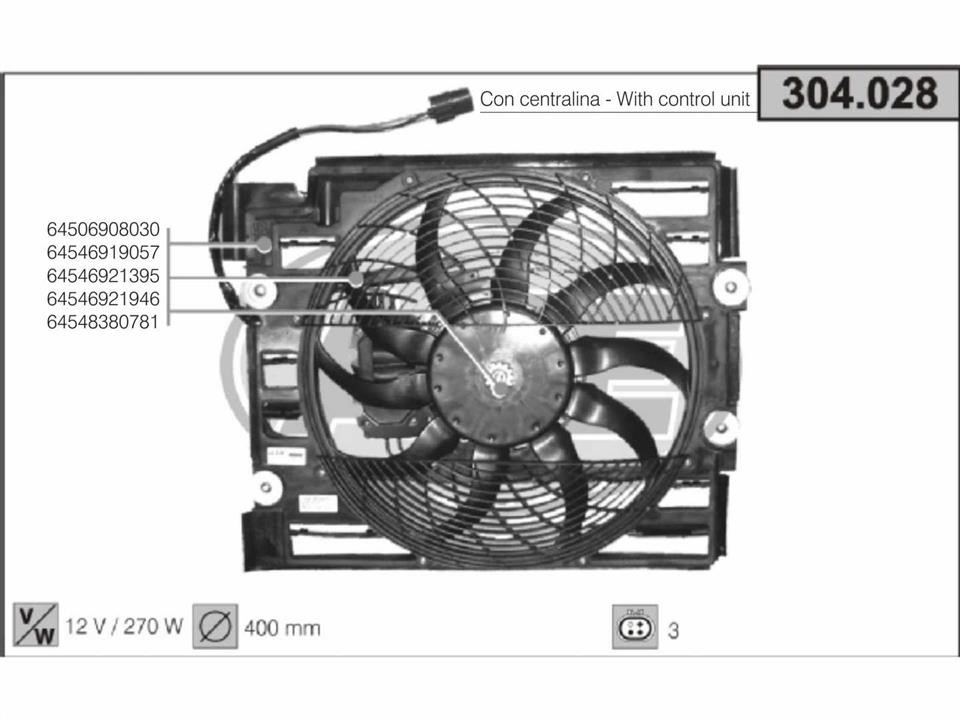 AHE 304.028 Вентилятор, система охолодження двигуна 304028: Приваблива ціна - Купити у Польщі на 2407.PL!