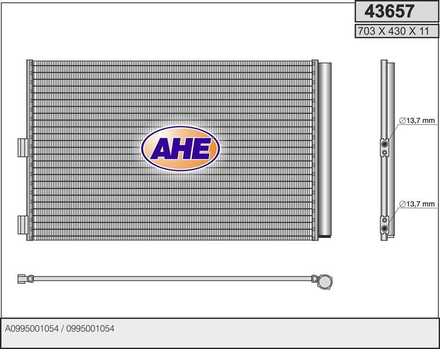 AHE 43657 Condenser 43657: Buy near me at 2407.PL in Poland at an Affordable price!