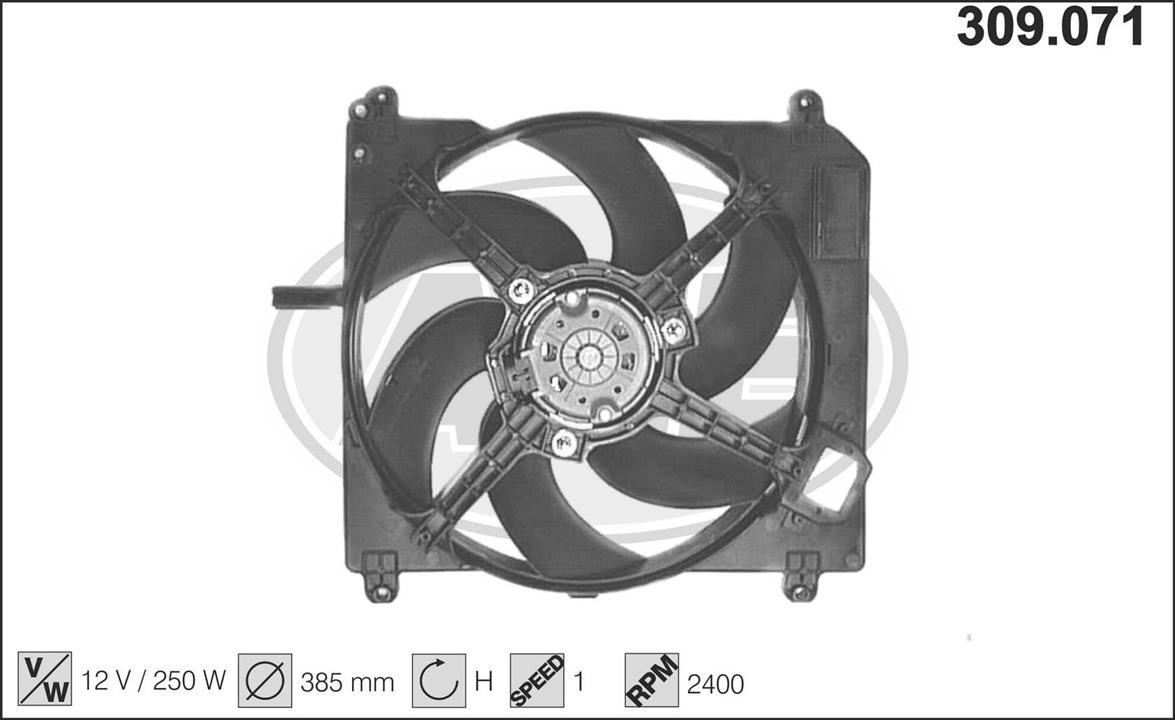 AHE 309.071 Fan, radiator 309071: Buy near me at 2407.PL in Poland at an Affordable price!