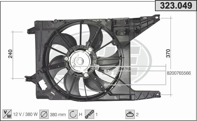 AHE 323.049 Fan, radiator 323049: Buy near me in Poland at 2407.PL - Good price!