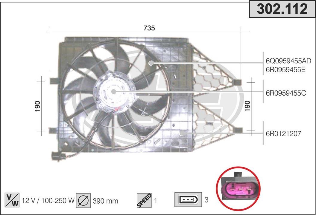 AHE 302.112 Fan 302112: Dobra cena w Polsce na 2407.PL - Kup Teraz!