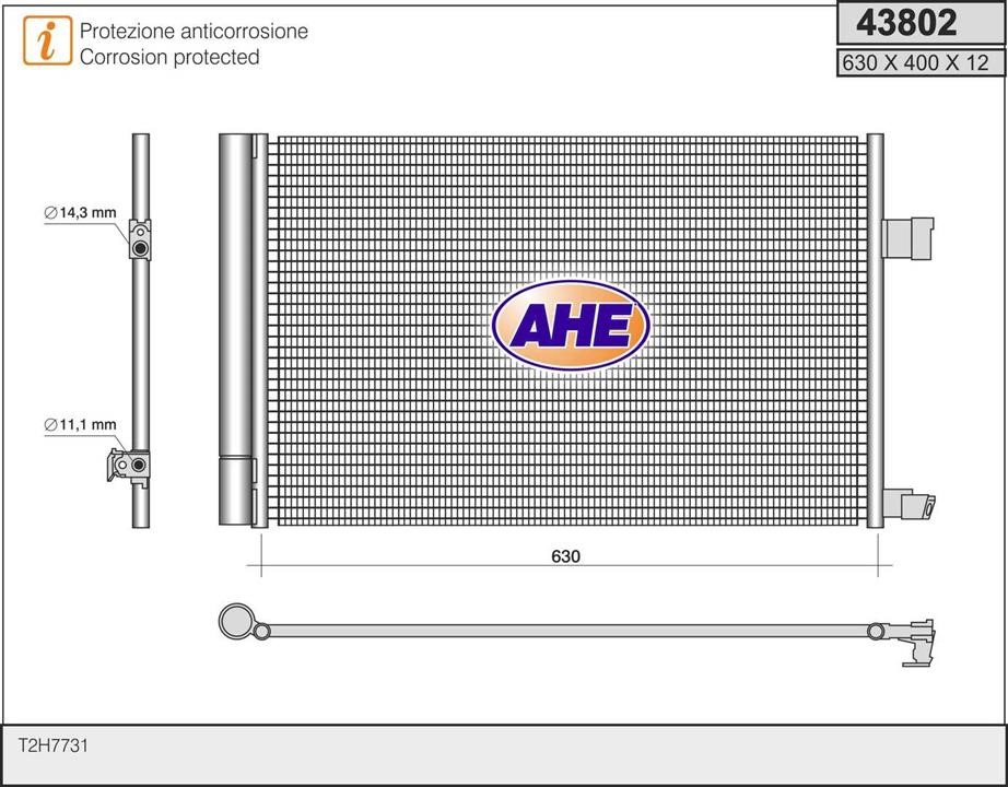 AHE 43802 Kondensator 43802: Kaufen Sie zu einem guten Preis in Polen bei 2407.PL!