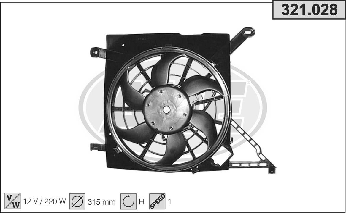 AHE 321.028 Fan, radiator 321028: Buy near me in Poland at 2407.PL - Good price!