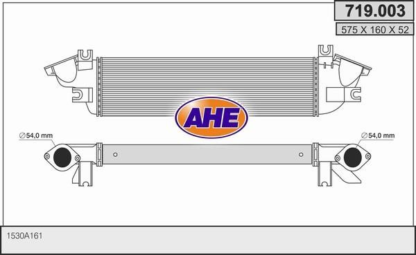 AHE 719.003 Intercooler, charger 719003: Buy near me in Poland at 2407.PL - Good price!