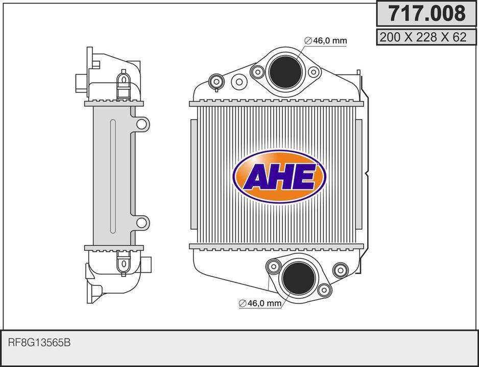 AHE 717.008 Intercooler, charger 717008: Buy near me in Poland at 2407.PL - Good price!
