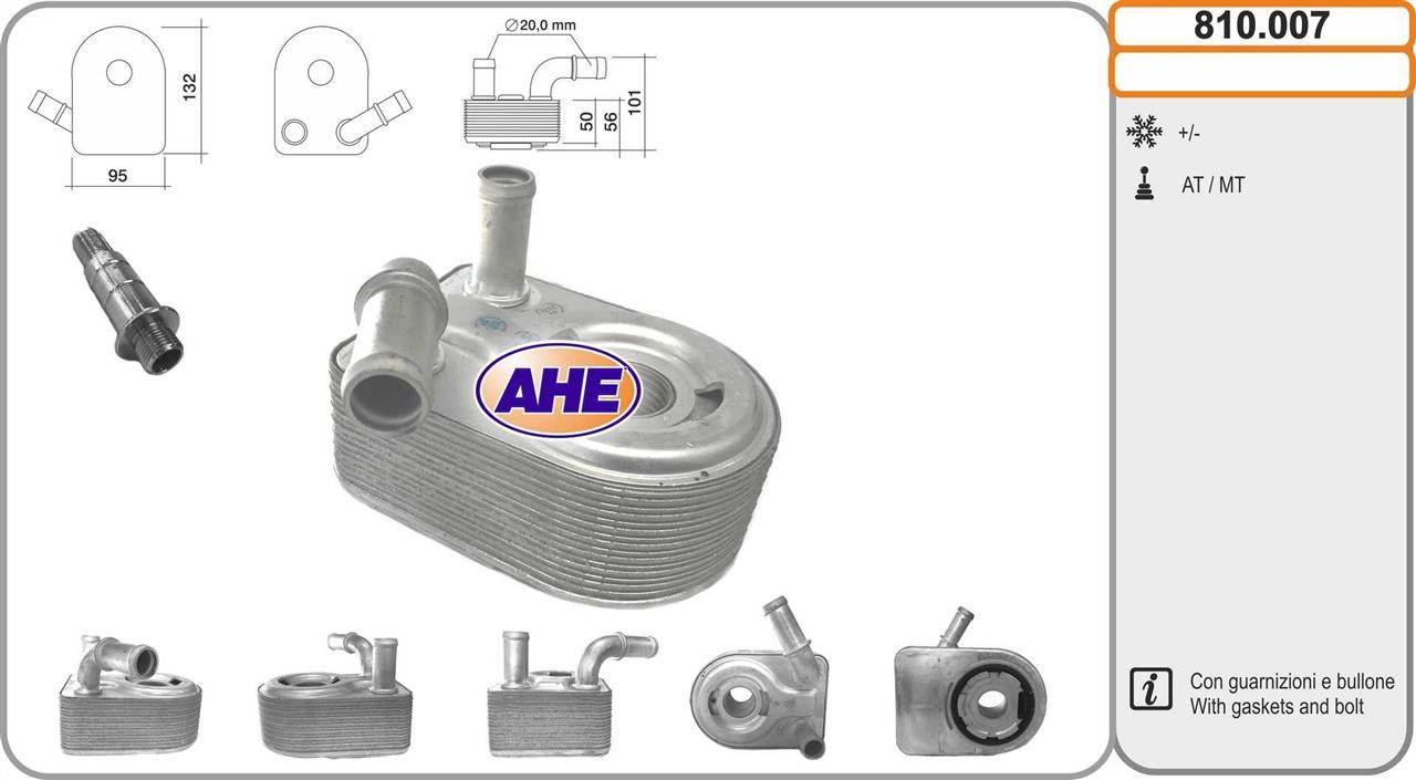 AHE 810.007 Oil Cooler, engine oil 810007: Buy near me in Poland at 2407.PL - Good price!