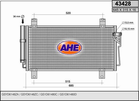 AHE 43428 Cooler Module 43428: Buy near me in Poland at 2407.PL - Good price!