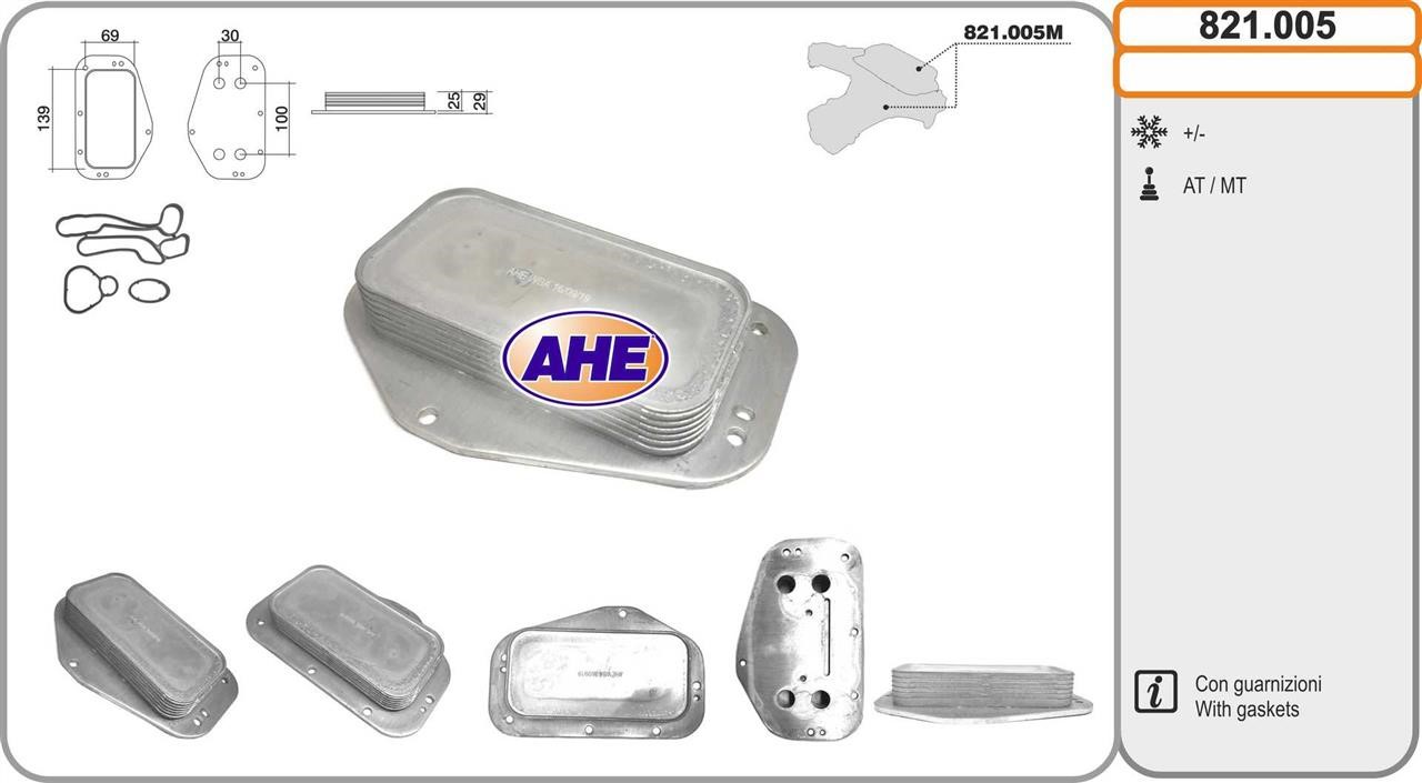 AHE 821.005 Oil Cooler, engine oil 821005: Buy near me in Poland at 2407.PL - Good price!