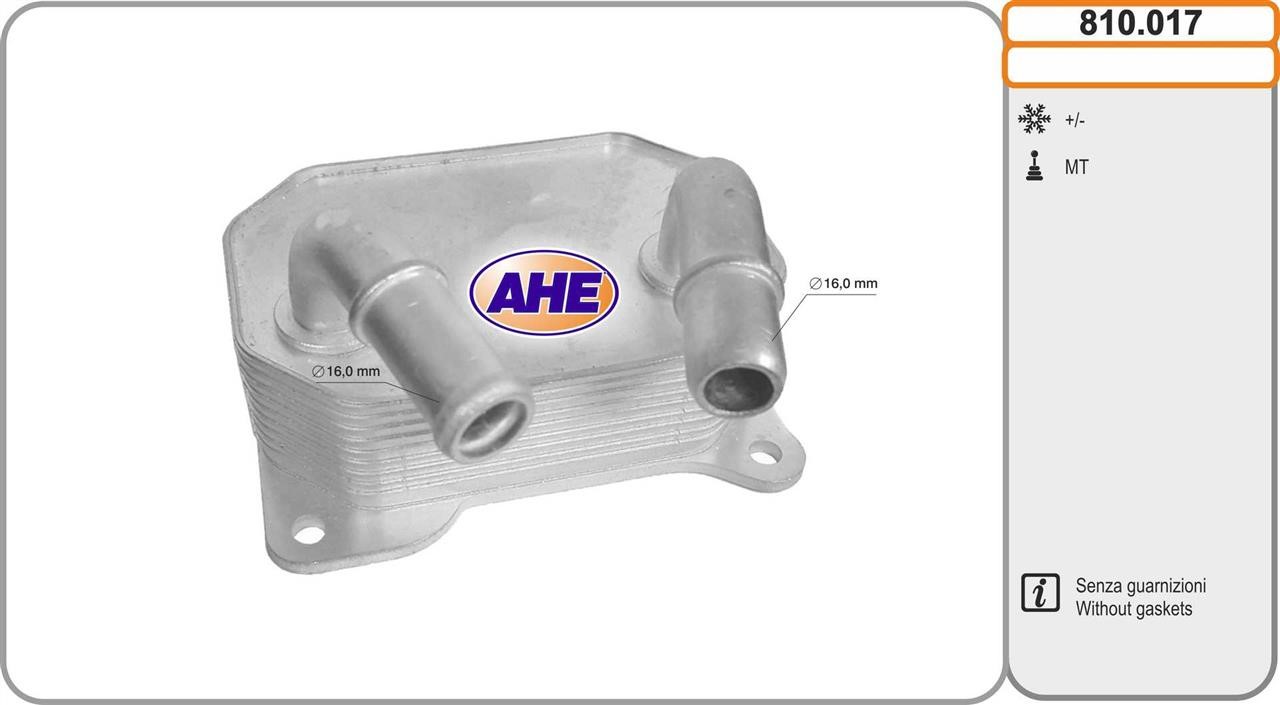 AHE 810.017 Oil Cooler, engine oil 810017: Buy near me in Poland at 2407.PL - Good price!