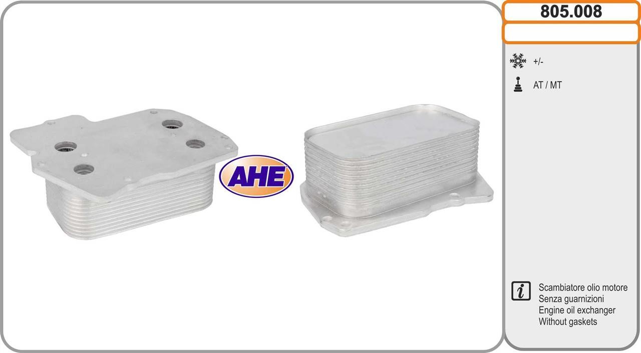 AHE 805.008 Oil Cooler, engine oil 805008: Buy near me in Poland at 2407.PL - Good price!