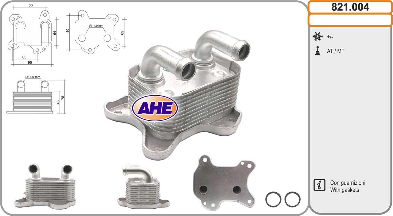 AHE 821.004 Oil Cooler, engine oil 821004: Buy near me in Poland at 2407.PL - Good price!