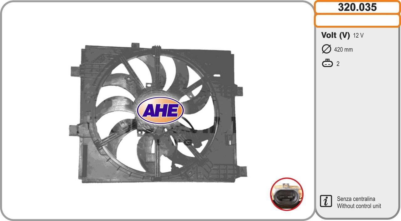 AHE 320.035 Hub, engine cooling fan wheel 320035: Buy near me in Poland at 2407.PL - Good price!