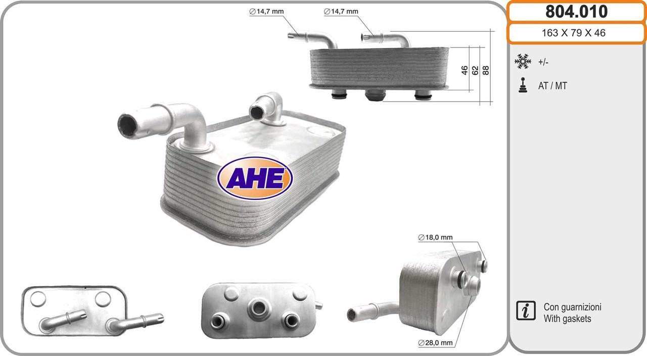 AHE 804.010 Oil Cooler, engine oil 804010: Buy near me in Poland at 2407.PL - Good price!