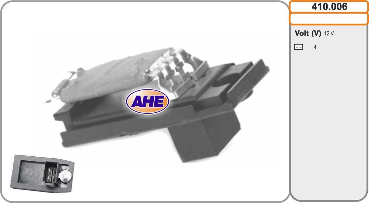 AHE 410.006 Додатковий резистор, електродвигун вентилятора радіатора 410006: Приваблива ціна - Купити у Польщі на 2407.PL!
