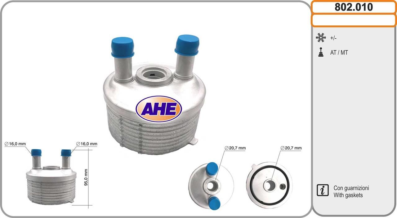 AHE 802.010 Oil Cooler, engine oil 802010: Buy near me in Poland at 2407.PL - Good price!