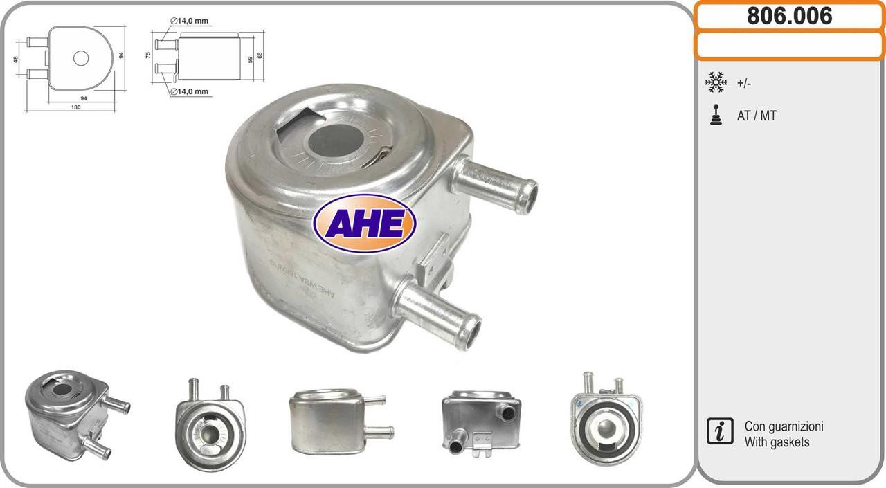 AHE 806.006 Oil Cooler, engine oil 806006: Buy near me in Poland at 2407.PL - Good price!