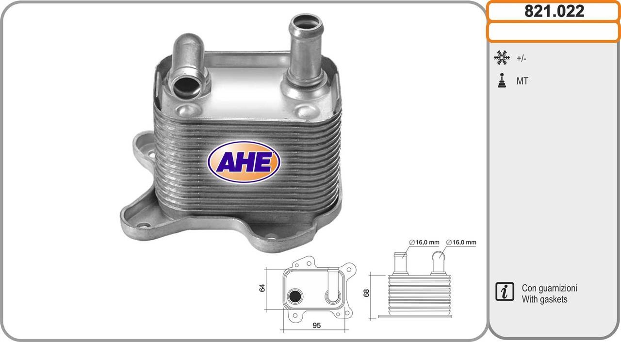 AHE 821.022 Oil Cooler, engine oil 821022: Buy near me in Poland at 2407.PL - Good price!