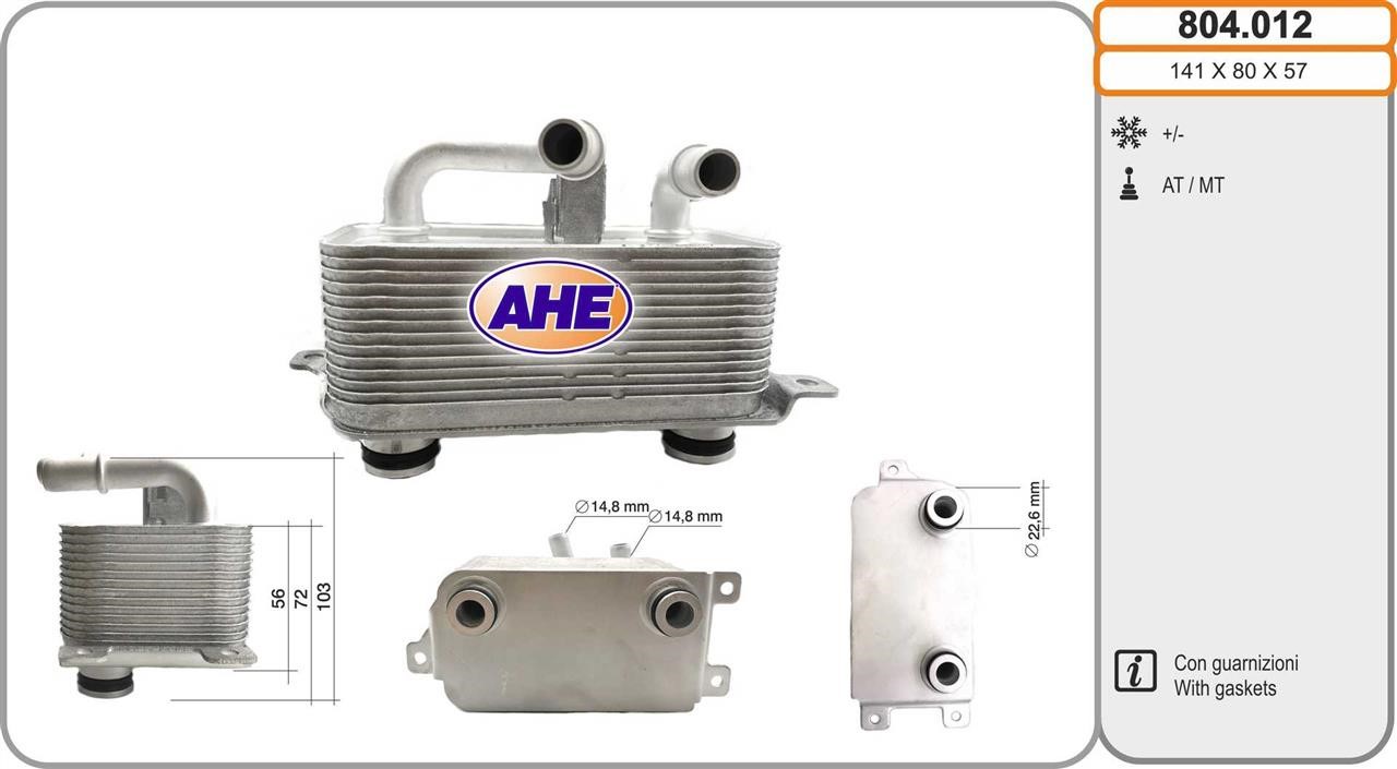 AHE 804.012 Oil Cooler, engine oil 804012: Buy near me in Poland at 2407.PL - Good price!