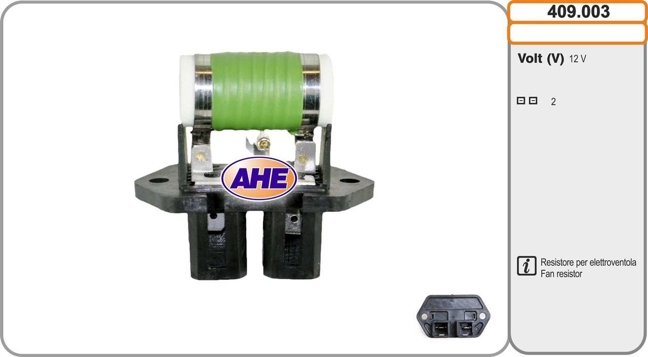 AHE 409.003 Дополнительный резистор, электромотор - вентилятор радиатора 409003: Отличная цена - Купить в Польше на 2407.PL!