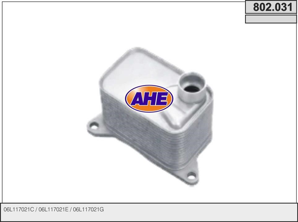 AHE 802.031 Oil Cooler, engine oil 802031: Buy near me in Poland at 2407.PL - Good price!