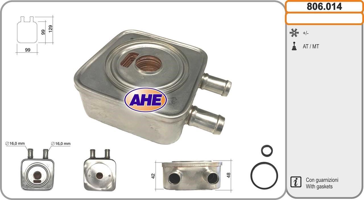 AHE 806.014 Oil Cooler, engine oil 806014: Buy near me at 2407.PL in Poland at an Affordable price!